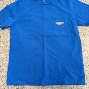 Vineyard Vines Blue Kids Tee with Pocket